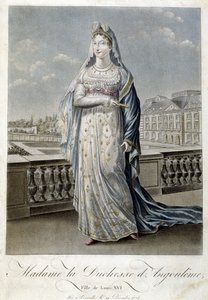 Madame vévodkyně z Angouleme (Marie Therese nebo Madame Royale od Unknown artist
