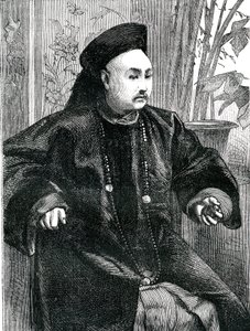 Mandarin Tchung Hao (Chung How), rytina 1868 od Unknown artist