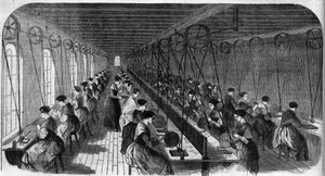 Výroba cementového pera: pracovníci v tiskařské dílně v továrně v Birminghamu V „“Le Journal Illustrous““ od Unknown artist