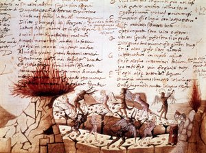 Rukopis „Božské komedie“ od Dante Alighieri: Peklo od Unknown artist