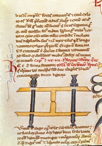 Rukopisná stránka “” Chirurgie”” (MS. LAT.VII XXXII-3023) Guillaume de Salicet (Guglielmo da Saliceto) (1207-1270), mnich a lékař. Biblioteca Marciana Benátky ze 14. století od Unknown artist