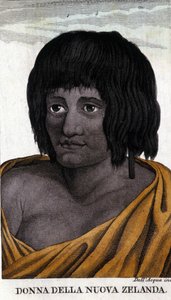 Maorka z Nového Zélandu. Rytina z počátku 19. století. od Unknown artist