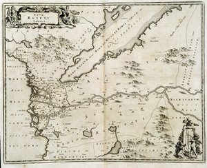 Mapa Egypta - rytina od Dappera od Unknown artist
