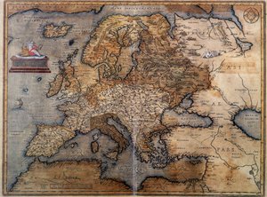 Mapa Evropy od Unknown artist