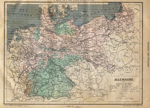 Mapa Německa v roce 1891 - Mapa Německa v roce 1891 - od Unknown artist