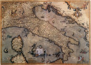 Mapa Itálie od Unknown artist
