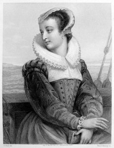 Marie Stuartovna - rytina od Unknown artist