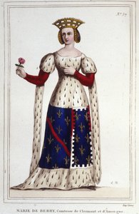 Marie de Berry (1367-1434). hraběnka z Clermontu a Auvergne. od Unknown artist