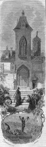 Marie de Burgundy žádá o milost svých ministrů. Smrt Hugonata a otce Humbercourta dne 3. dubna 1477. Rytina z 19. století. od Unknown artist