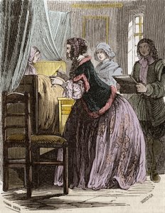 Marquise de Brinvilliers otráví pacienty hotelu Dieu v Paříži. od Unknown artist