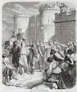 Mučednictví Saint Symphorien - v „Histoire des Popes“ od Maurice Lachatre od Unknown artist