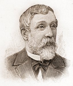 Členové Academie Francaise v roce 1895: portrét Alfreda Mezierese (1826-1915), historika literatury, francouzského politika a esejisty. od Unknown artist