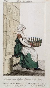 Obchodník s třešněmi - v „“ Cris de Paris“, deb. 19. století od Unknown artist