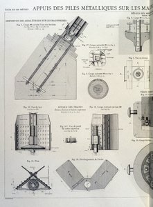 Kovové piloty Eiffelovy věže - průmyslový design od Unknown artist