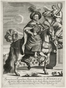 Michal Korybut Wisniowiecki (1640-1673), král Polska a velkovévoda litevský - Anonym - c. 1670 - Mědirytina - 36,5x27,2 - Soukromá sbírka od Unknown artist