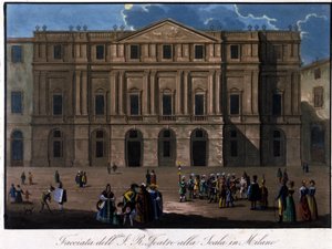 Milán, La Scala, kolem roku 1810. od Unknown artist