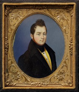 Miniaturní portrét Camilla Bensa, hraběte z Cavour (malba od Unknown artist