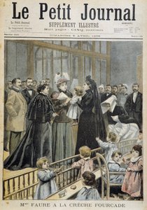 Mme Faure ve školce Fourcade - v „“Le Petite Journal““ z 5.4.1896 od Unknown artist