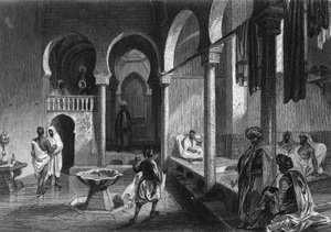 Maurské lázně v Alžíru od Unknown artist