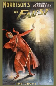 Morrison původní inscenace Faust - kříž! - plakát ke hře o Faustovi: “”la Croix”” od Unknown artist