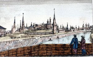 Moskva, Moskva. Rytina od Unknown artist