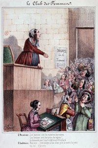 Dámský klub Mouffetard Street během revoluce v roce 1848 od Unknown artist