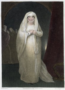 Paní Siddonsová v roli Lady Macbeth v Shakespearově hře „Macbeth“, deb. 19. století od Unknown artist