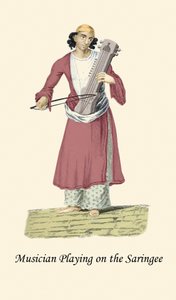 Hudebník hrající na saringee od Unknown Artist