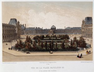 Náměstí Napoleona III. a palác Tuileries od Unknown artist