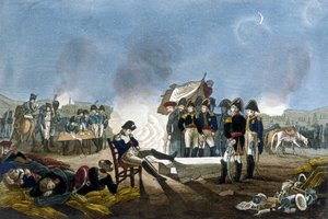 Napoleon I. Bonaparte spí v bivaku v předvečer bitvy u Slavkova dne 1. prosince 1805. od Unknown artist