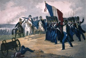 Napoleon I. ve Waterloo dne 18. 6. 1815 - Rytina 19. stol od Unknown artist