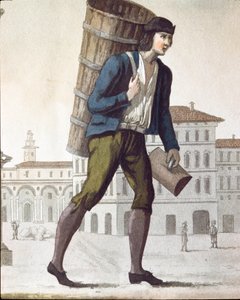 Staré řemeslo: mlékař (litografie od Unknown artist