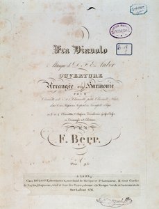Vernisáž komické opery Fra Diavolo aneb The Hotelery of Terracine od D. F. Aubera od Unknown artist