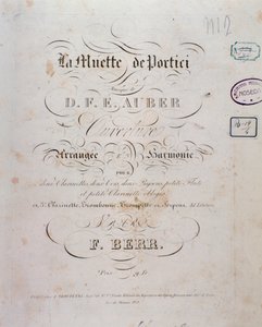 Vernisáž opery La muette de Portici od D. F. Aubera od Unknown artist