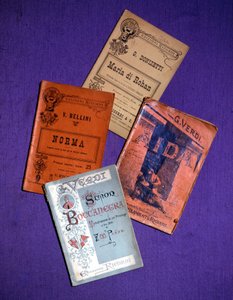 Operní booklety (Giuseppe Verdi, Vincenzo Bellini, Gaetano Donizetti) od Unknown artist