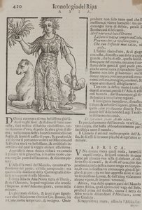 Strana 420: Asie z „Ikonologie“ od Cesare Ripy od Unknown artist