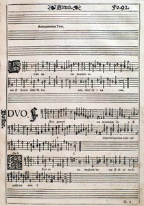 Stránka z Liber octo Missarum (1541) od Unknown artist