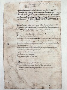 Strana komentářů k žalmům od Cassiodora (rukopis, 9. století) od Unknown artist