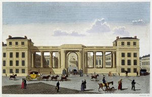 Palác Poslanecké sněmovny, kolem roku 1820 - v „“ Pohledech na Paříž“ od Courvoisiera od Unknown artist