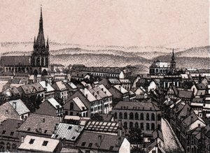 Panorama Lutychu v Belgii v „“ Svět ilustruje 168 pohledů““ Bez data (konec 19. století) od Unknown artist