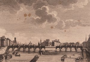 Paříž, Pont Neuf a Ile de la Cité na Seině. od Unknown artist