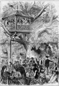 Party v Sceaux Park v roce 1873. od Unknown artist