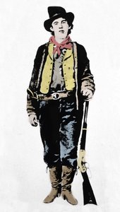 Pat Garrett (1850-1908), James Brent a John William Poe (1850-1923), šerifové Lincoln County, c1880-1882 (1954). od Unknown artist