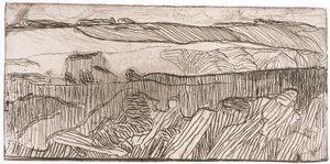 Pruhovaná krajina (lept) od Unknown artist