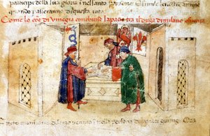 Mír mezi Benátkami, milánským vévodou a Francií. od Unknown artist