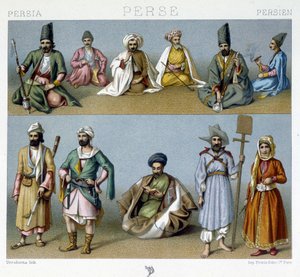 Perské kostýmy - v „historickém kostýmu“ od Racineta od Unknown artist
