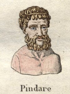 Pindare (518-v. 438 př. Kr.), řecký operní básník. od Unknown artist