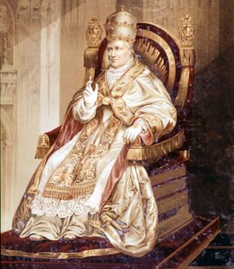 Pius IX. (1792 - 1878). Chromolitografie. od Unknown artist