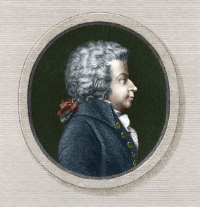 Portrét Wolfganga Amadea Mozarta (1756-1791) - grav. 19. století od Unknown artist