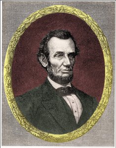 Portrét Abrahama Lincolna (1809 - 1865) 16. prezident Spojených států (1861 - 1865) od Unknown artist